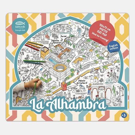 MAPA PARA COLOREAR : LA ALHAMBRA (ENGLISH EDITION) | 9788410127296