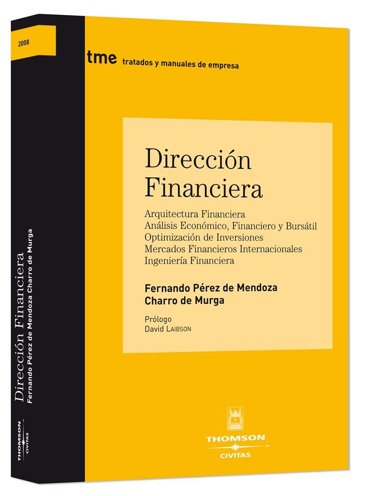 DIRECCIÓN FINANCIERA | 9788447030675 | PÉREZ DE MENDOZA, FERNANDO