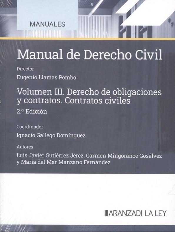 MANUAL DE DERECHO CIVIL III | 9788419905598 | MINGORANCE GOSÁLVEZ, MARÍA DEL CARMEN