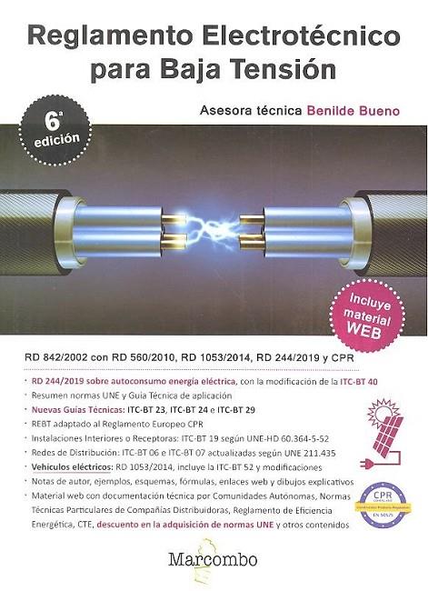 REGLAMENTO ELECTROTÉCNICO PARA BAJA TENSIÓN 6ª ED. | 9788426727930 | BUENO GONZALEZ, BENILDE