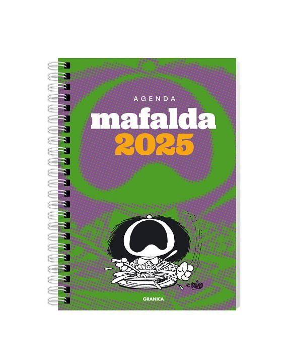 AGENDA 2025 MAFALDA PARA LA MUJER ANILLADA VERDE-GRIS | 9786316544551 | QUINO