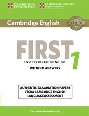 CAMBRIDGE ENGLISH FIRST 1 FOR REVISED EXAM FROM 2015 STUDENT'S BOOK WITHOUT ANSWERS | 9781107668577 | CAMBRIDGE ENGLISH LANGUAGE ASSESSMENT