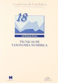 TÉCNICAS DE TAXONOMÍA NUMÉRICA | 9788471337153 | HERNÁNDEZ ENCINAS, LUIS