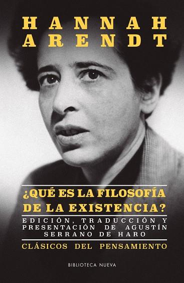 ¿QUÉ ES LA FILOSOFÍA DE LA EXISTENCIA? | 9788416938919 | ARENDT, HANNAH