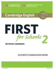 CAMBRIDGE ENGLISH FIRST FOR SCHOOLS 2 STUDENT'S BOOK WITHOUT ANSWERS | 9781316503515 | DESCONOCIDO