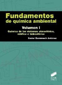 FUNDAMENTOS DE QUÍMICA AMBIENTAL | 9788490770573 | DOMÈNECH ANTÚNEZ, XAVIER