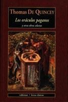 ORACULOS PAGANOS | 9788477025023 | DE QUINCEY, THOMAS