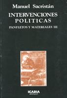 INTERVENCIONES POLITICAS | 9788474261134 | SACRISTÁN, MANUEL