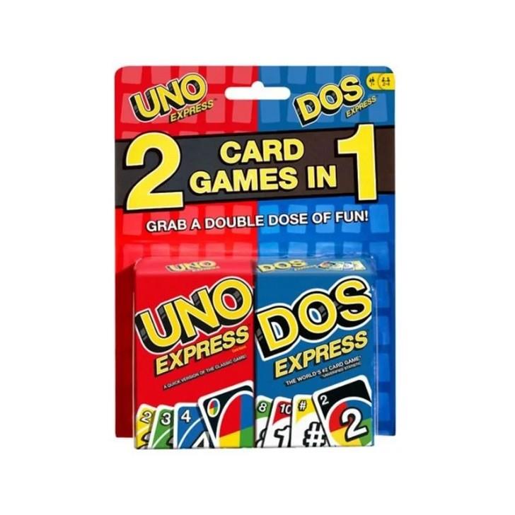 COMBO JUEGOS DE CARTAS UNO EXPRESS Y DOS EXPRESS | 887961931334