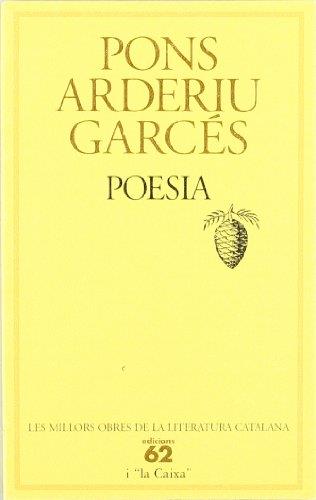 POESIA. CANT I PARAULES (PONS ARDERIU) | 9788429739435 | S. PONS, JOSEP/GARCÉS, TOMÁS/ARDERIU, CLEMENTINA