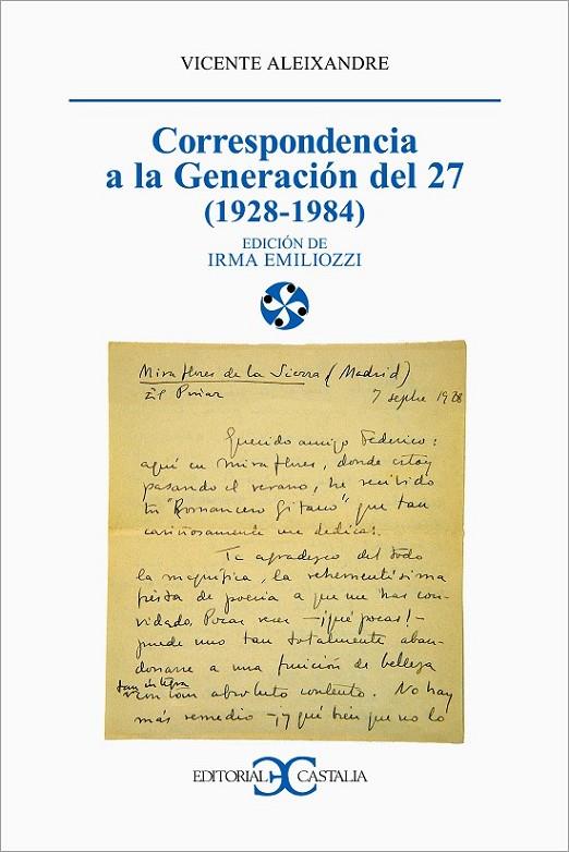 CORRESPONDENCIA A LA GENERACIÓN DEL 27 (1928-1984) | 9788497400022 | ALEIXANDRE, VICENTE