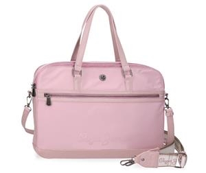 BOLSO PORTA ORDINADOR PEPE JEANS CORIN ROSA | 8435692749609